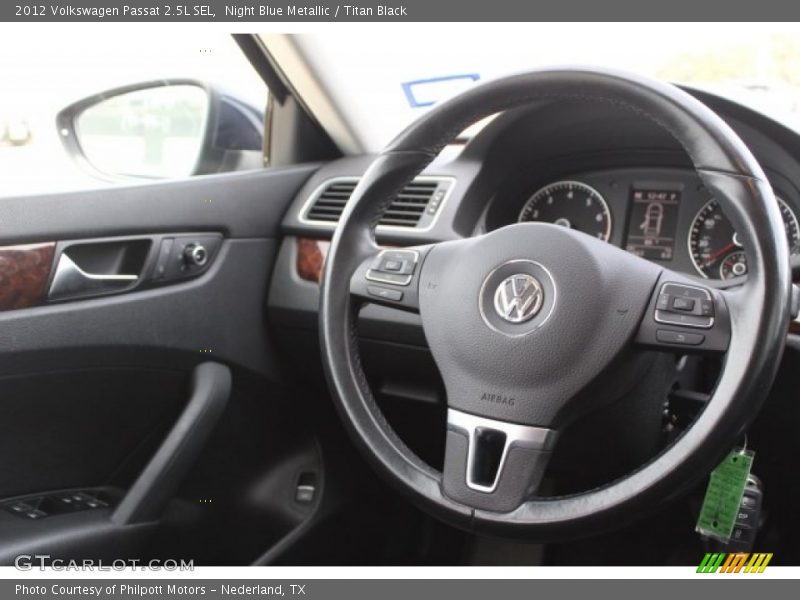 Night Blue Metallic / Titan Black 2012 Volkswagen Passat 2.5L SEL
