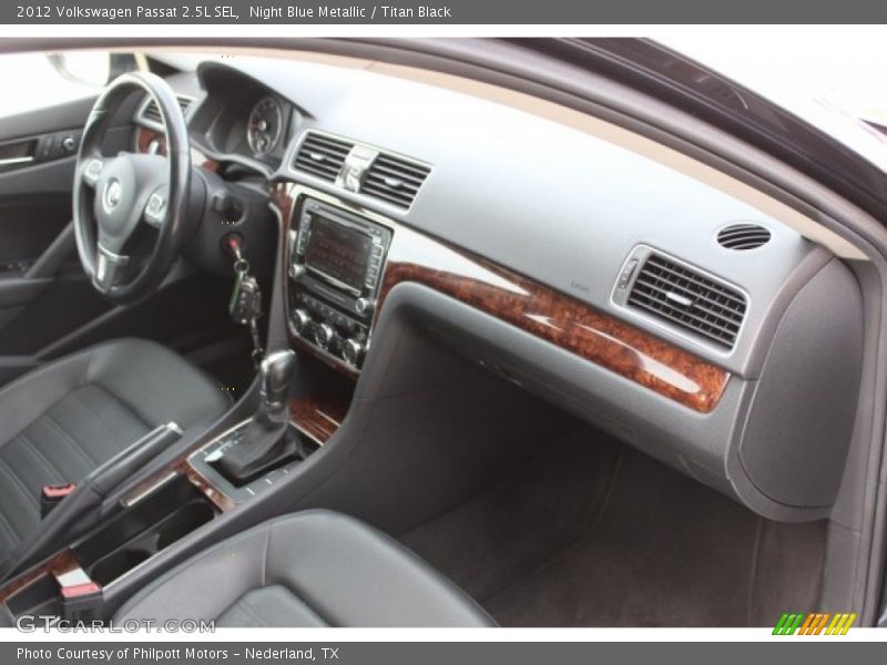 Night Blue Metallic / Titan Black 2012 Volkswagen Passat 2.5L SEL
