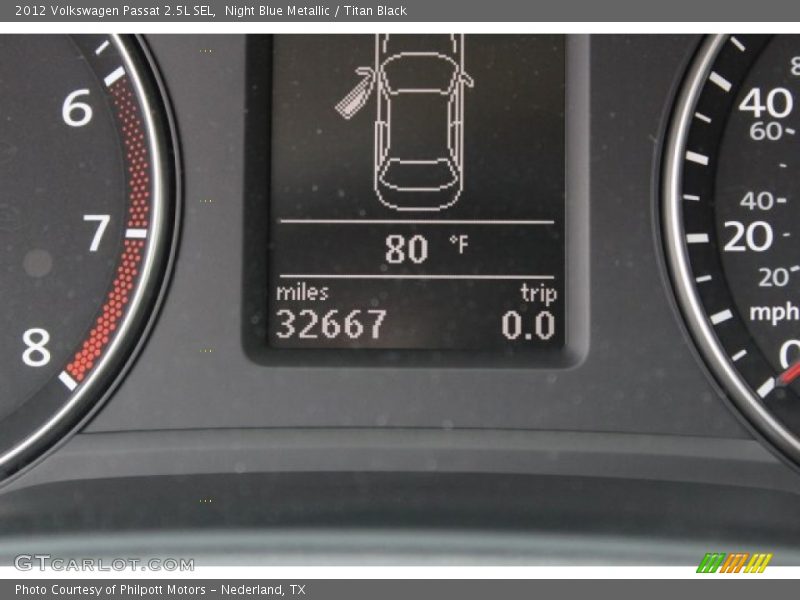 Night Blue Metallic / Titan Black 2012 Volkswagen Passat 2.5L SEL