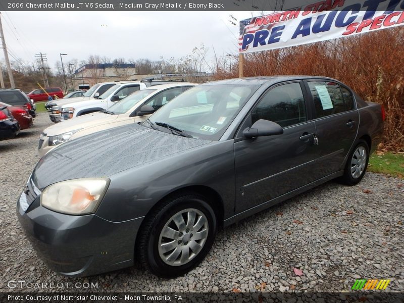 Medium Gray Metallic / Ebony Black 2006 Chevrolet Malibu LT V6 Sedan