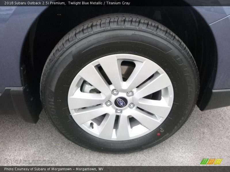 Twilight Blue Metallic / Titanium Gray 2018 Subaru Outback 2.5i Premium