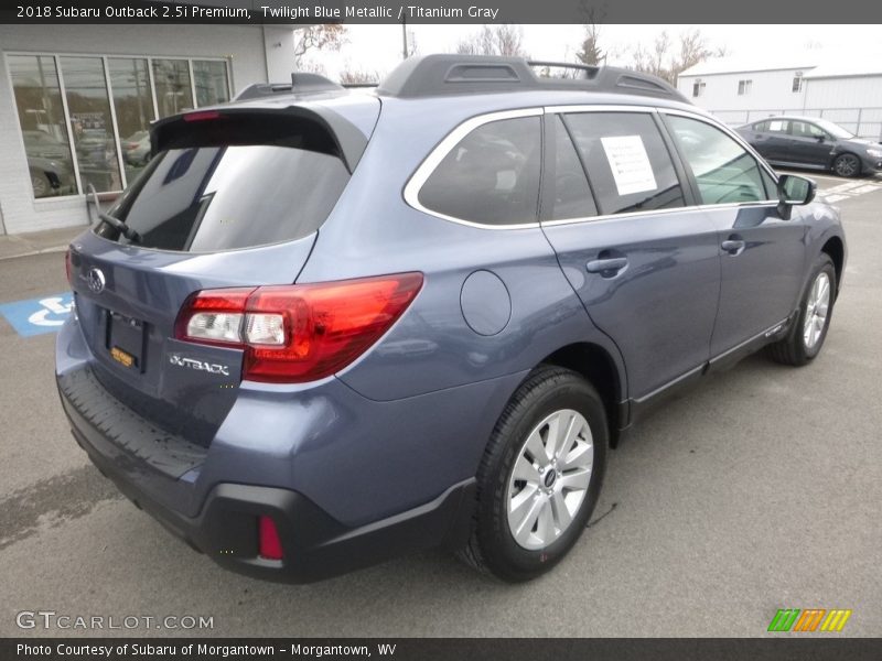 Twilight Blue Metallic / Titanium Gray 2018 Subaru Outback 2.5i Premium