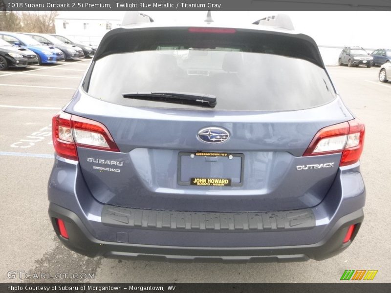 Twilight Blue Metallic / Titanium Gray 2018 Subaru Outback 2.5i Premium
