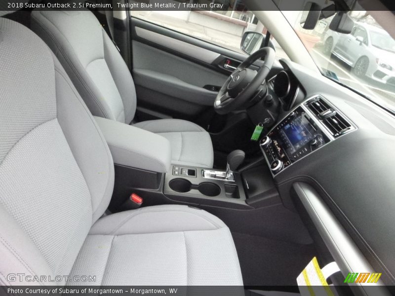 Twilight Blue Metallic / Titanium Gray 2018 Subaru Outback 2.5i Premium