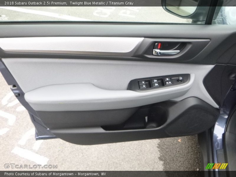 Twilight Blue Metallic / Titanium Gray 2018 Subaru Outback 2.5i Premium