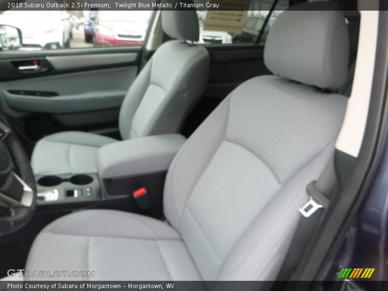 Twilight Blue Metallic / Titanium Gray 2018 Subaru Outback 2.5i Premium