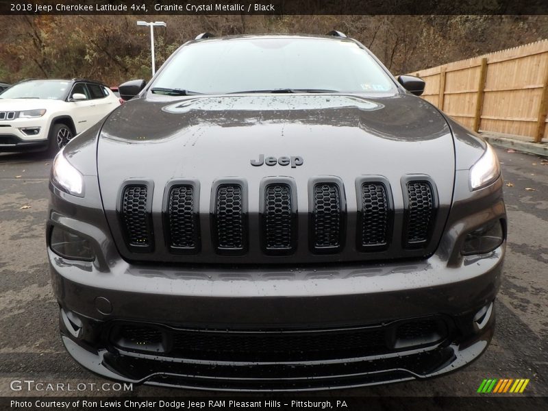 Granite Crystal Metallic / Black 2018 Jeep Cherokee Latitude 4x4