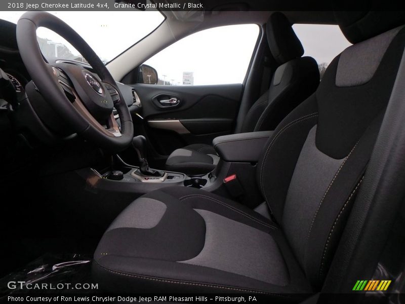 Granite Crystal Metallic / Black 2018 Jeep Cherokee Latitude 4x4