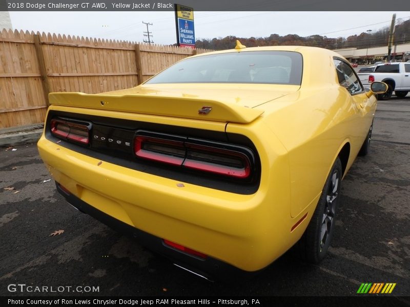 Yellow Jacket / Black 2018 Dodge Challenger GT AWD