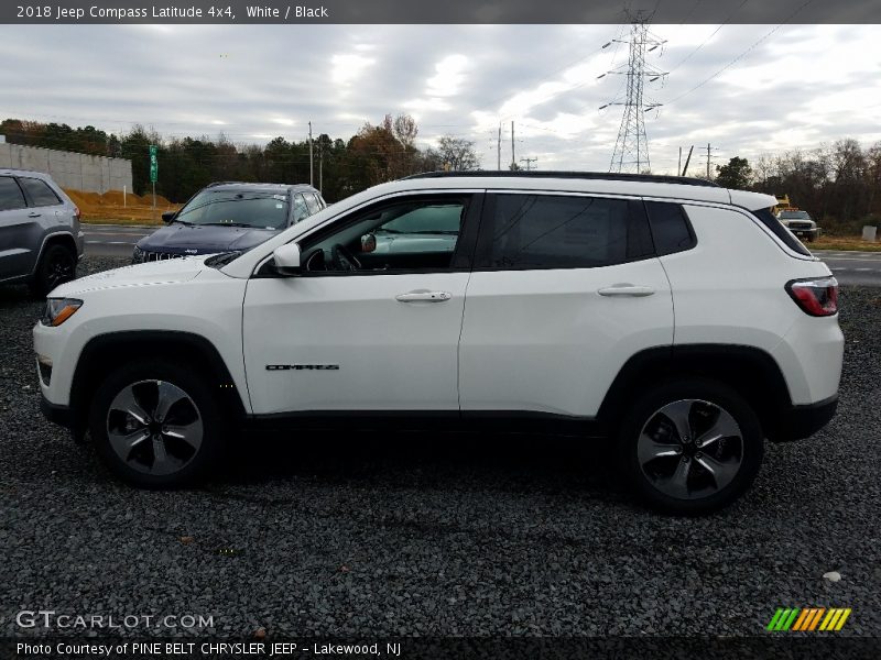 White / Black 2018 Jeep Compass Latitude 4x4