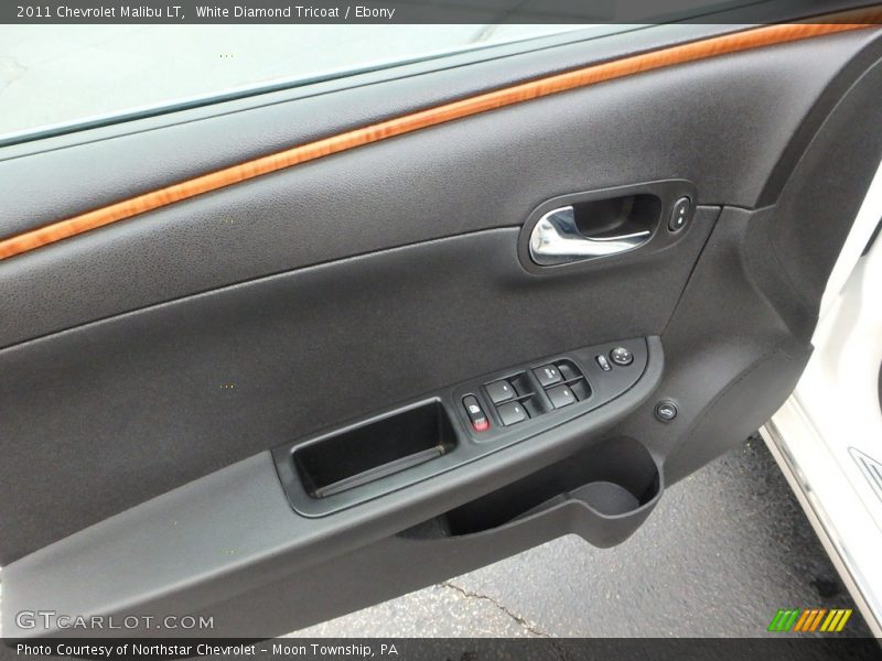 White Diamond Tricoat / Ebony 2011 Chevrolet Malibu LT