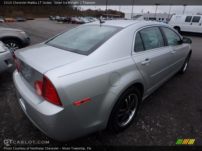 Silver Ice Metallic / Titanium 2010 Chevrolet Malibu LT Sedan