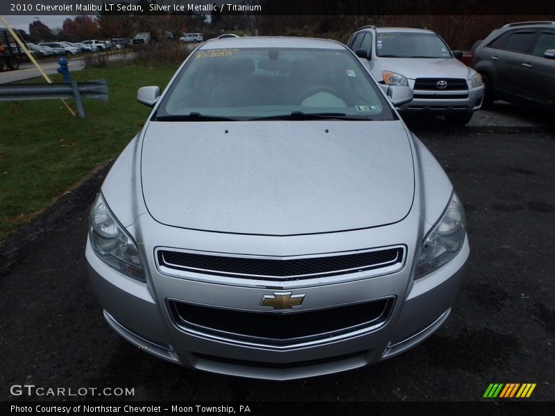 Silver Ice Metallic / Titanium 2010 Chevrolet Malibu LT Sedan