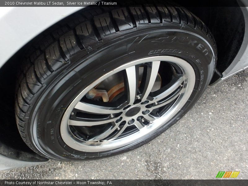Silver Ice Metallic / Titanium 2010 Chevrolet Malibu LT Sedan
