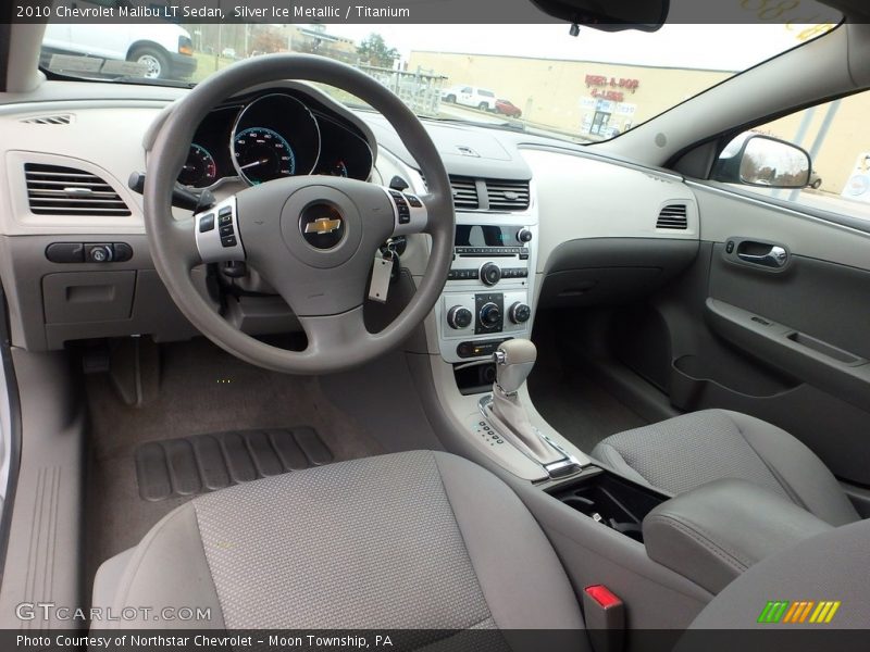 Silver Ice Metallic / Titanium 2010 Chevrolet Malibu LT Sedan