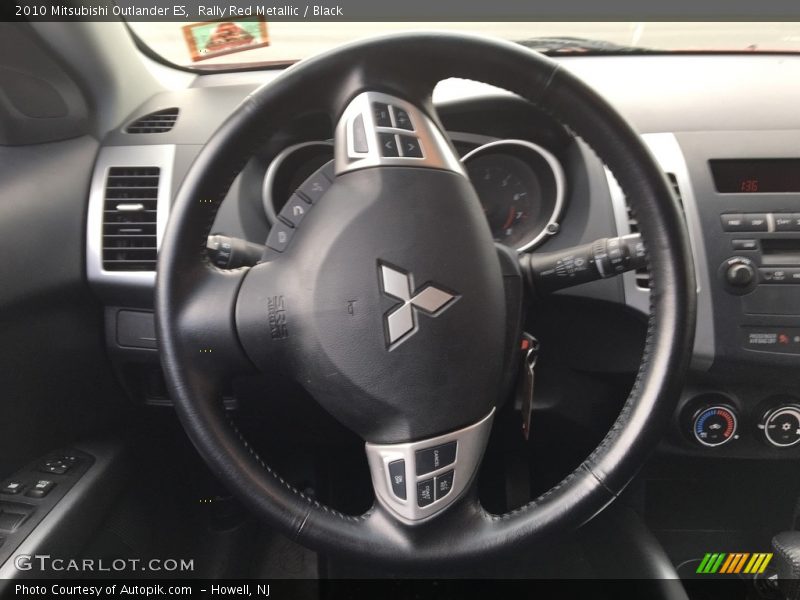 Rally Red Metallic / Black 2010 Mitsubishi Outlander ES