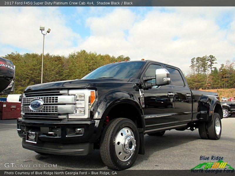 Shadow Black / Black 2017 Ford F450 Super Duty Platinum Crew Cab 4x4