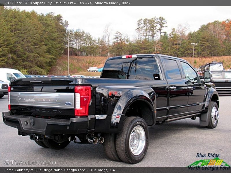 Shadow Black / Black 2017 Ford F450 Super Duty Platinum Crew Cab 4x4