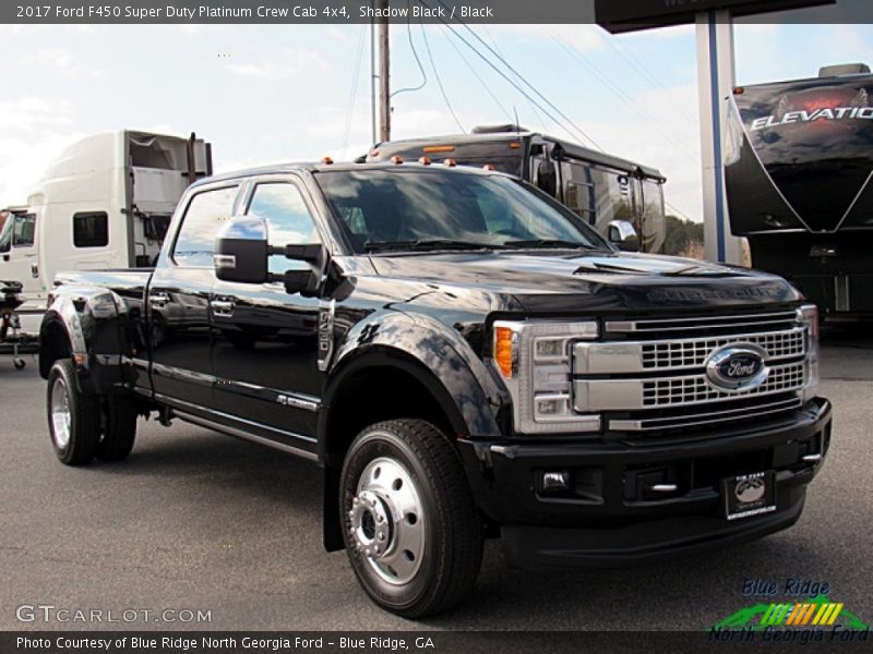 Shadow Black / Black 2017 Ford F450 Super Duty Platinum Crew Cab 4x4