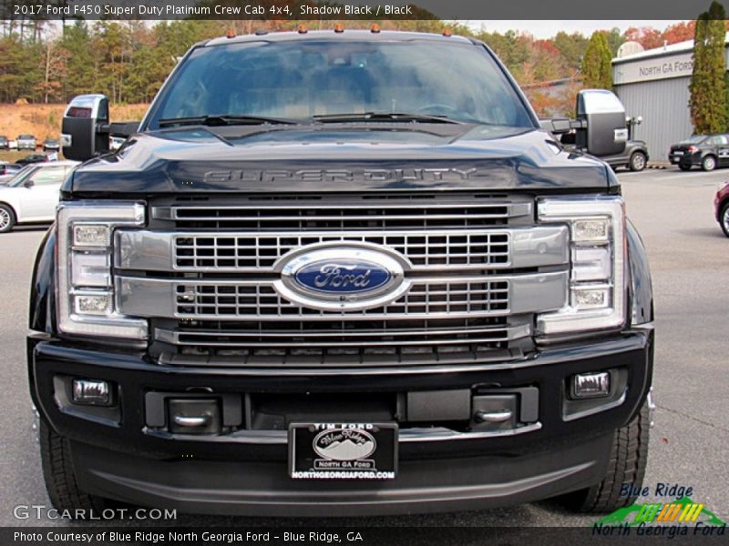 Shadow Black / Black 2017 Ford F450 Super Duty Platinum Crew Cab 4x4