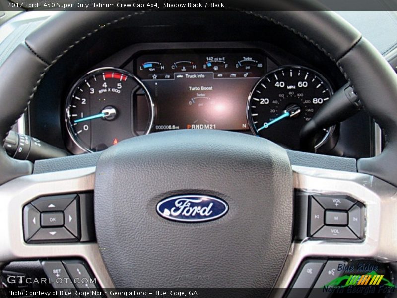Shadow Black / Black 2017 Ford F450 Super Duty Platinum Crew Cab 4x4