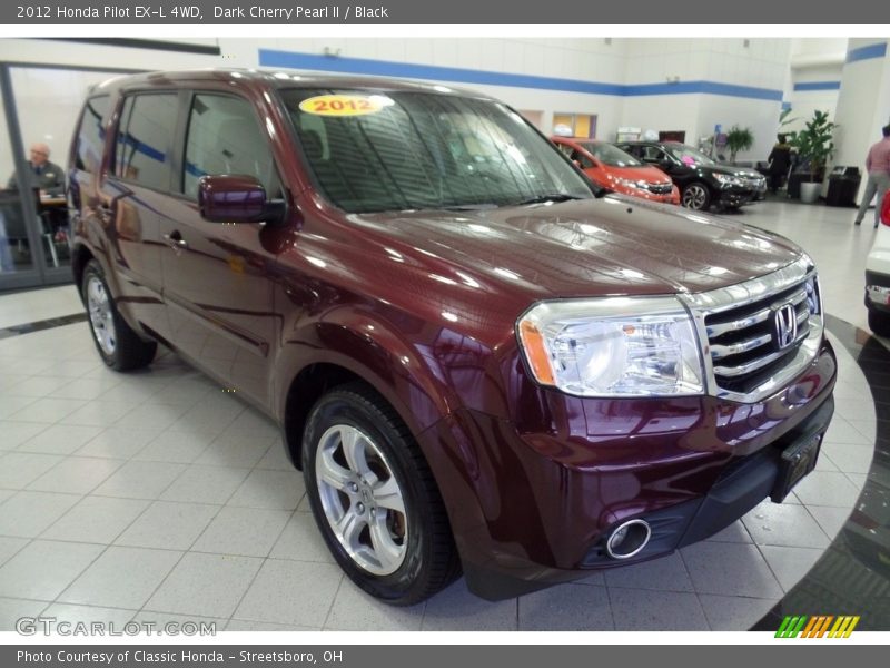 Dark Cherry Pearl II / Black 2012 Honda Pilot EX-L 4WD