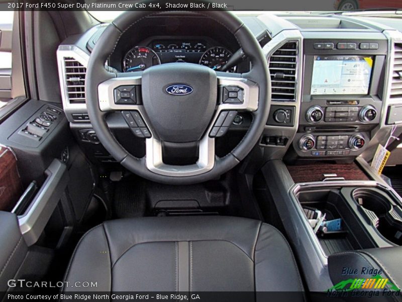 Shadow Black / Black 2017 Ford F450 Super Duty Platinum Crew Cab 4x4