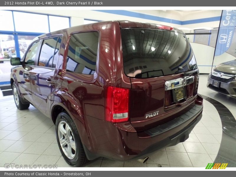 Dark Cherry Pearl II / Black 2012 Honda Pilot EX-L 4WD