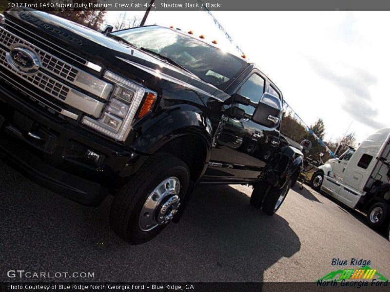Shadow Black / Black 2017 Ford F450 Super Duty Platinum Crew Cab 4x4