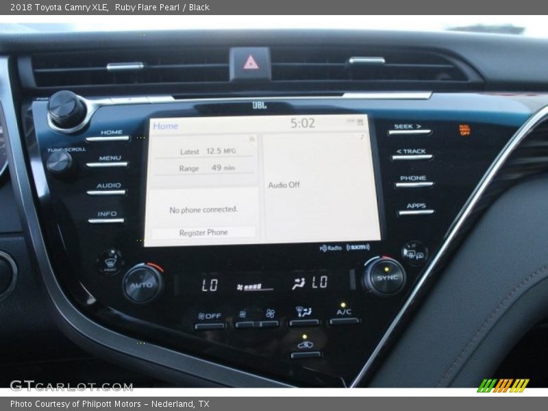 Ruby Flare Pearl / Black 2018 Toyota Camry XLE