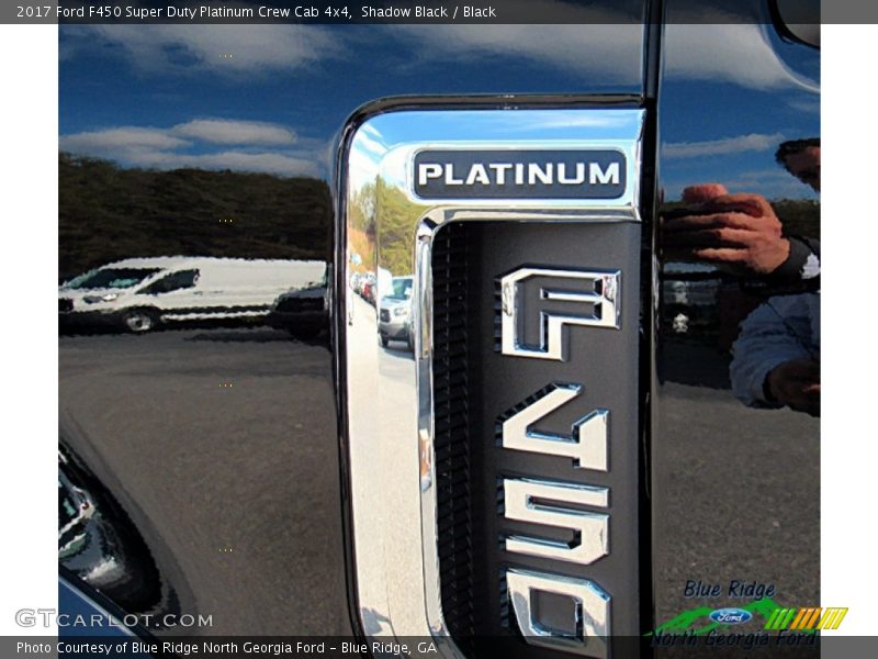Shadow Black / Black 2017 Ford F450 Super Duty Platinum Crew Cab 4x4