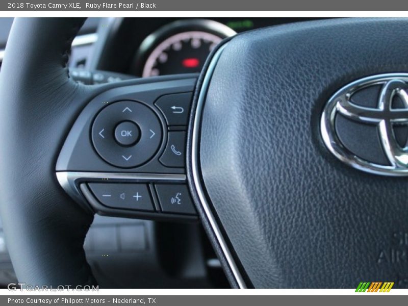 Ruby Flare Pearl / Black 2018 Toyota Camry XLE