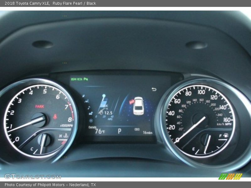 Ruby Flare Pearl / Black 2018 Toyota Camry XLE