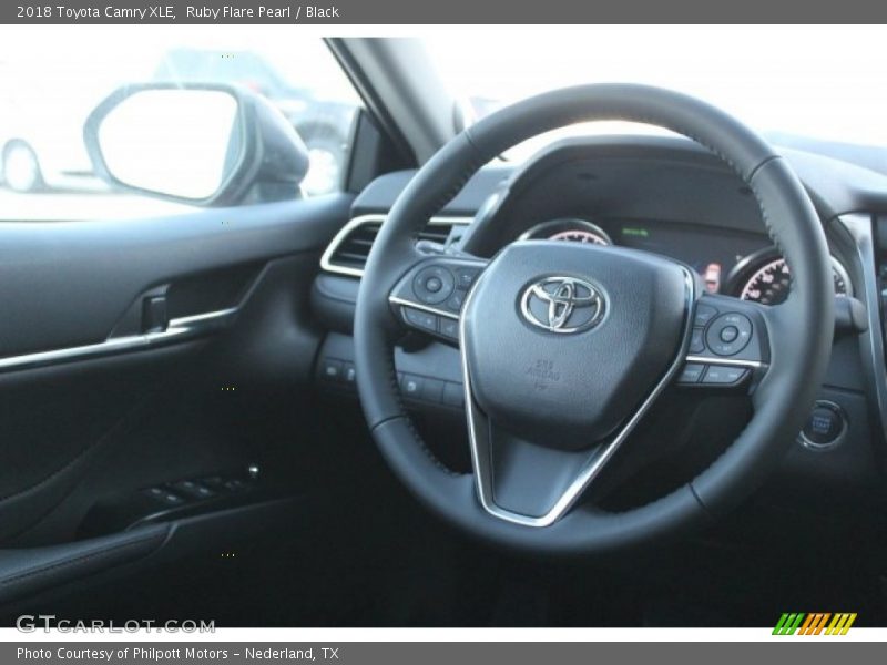 Ruby Flare Pearl / Black 2018 Toyota Camry XLE