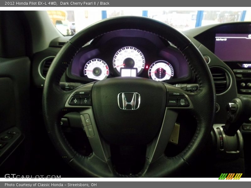 Dark Cherry Pearl II / Black 2012 Honda Pilot EX-L 4WD