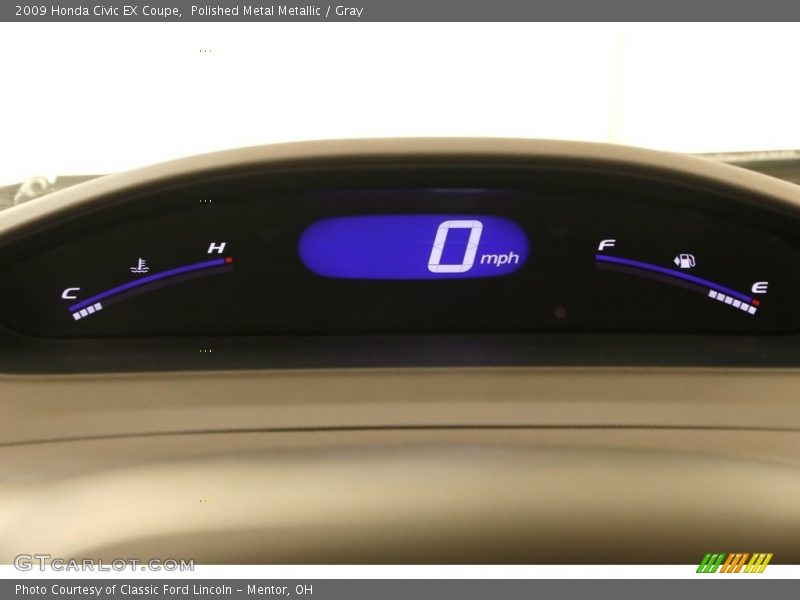 Polished Metal Metallic / Gray 2009 Honda Civic EX Coupe