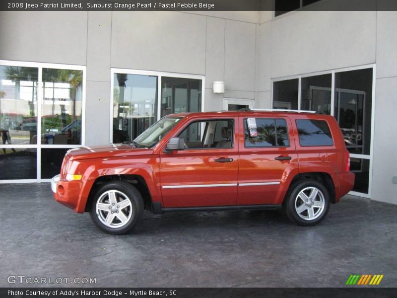 Sunburst Orange Pearl / Pastel Pebble Beige 2008 Jeep Patriot Limited