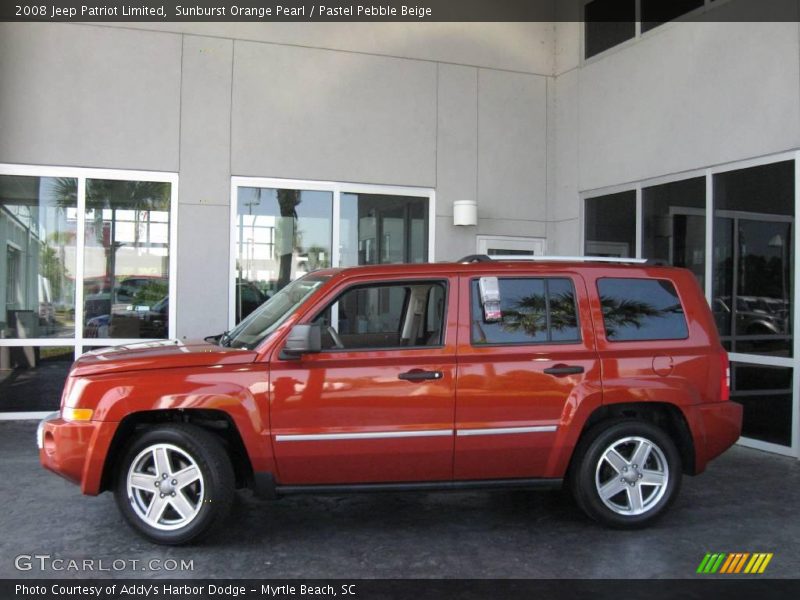 Sunburst Orange Pearl / Pastel Pebble Beige 2008 Jeep Patriot Limited