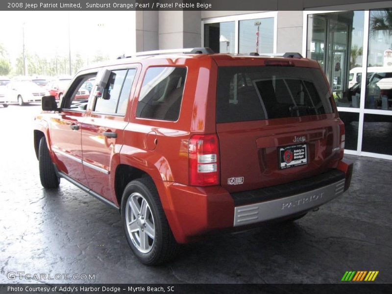 Sunburst Orange Pearl / Pastel Pebble Beige 2008 Jeep Patriot Limited