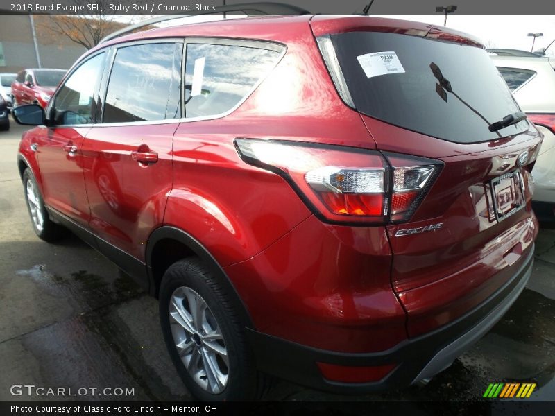Ruby Red / Charcoal Black 2018 Ford Escape SEL