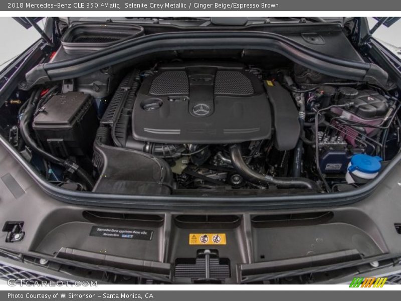Selenite Grey Metallic / Ginger Beige/Espresso Brown 2018 Mercedes-Benz GLE 350 4Matic