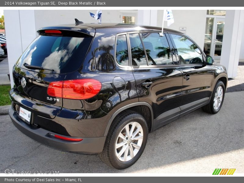 Deep Black Metallic / Black 2014 Volkswagen Tiguan SE