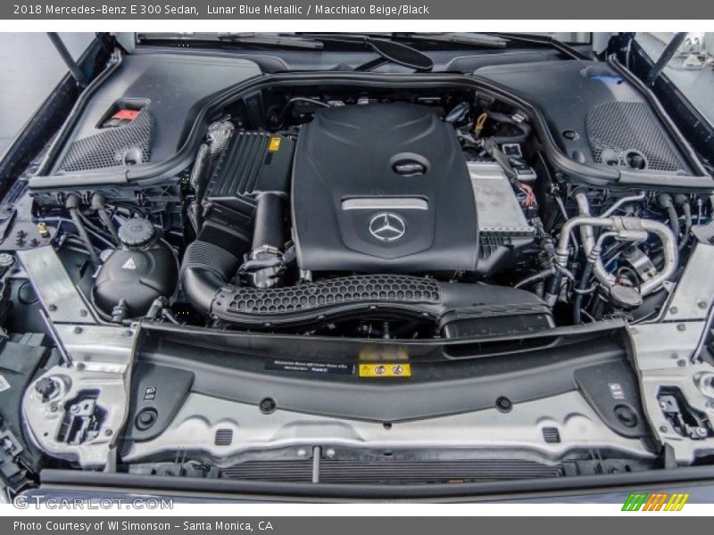 Lunar Blue Metallic / Macchiato Beige/Black 2018 Mercedes-Benz E 300 Sedan