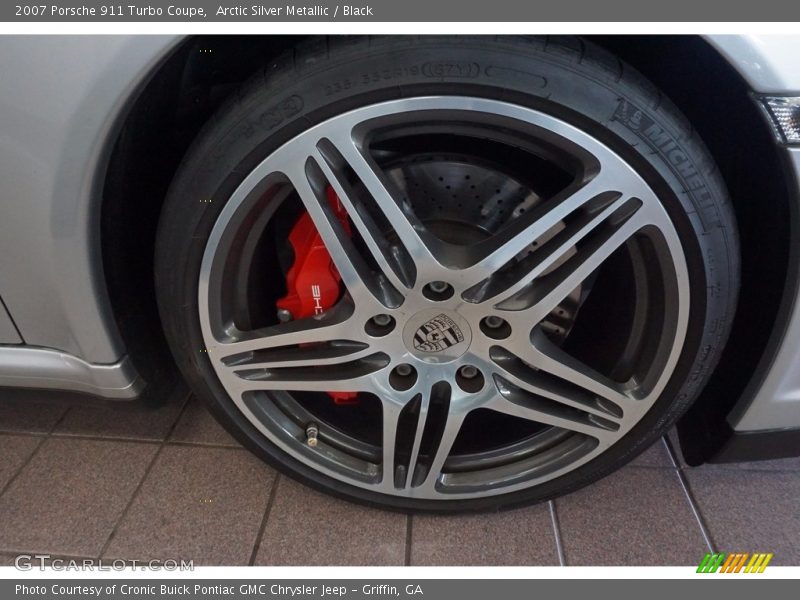 Arctic Silver Metallic / Black 2007 Porsche 911 Turbo Coupe