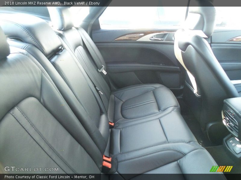 Rear Seat of 2018 MKZ Reserve AWD
