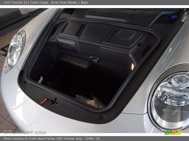 Arctic Silver Metallic / Black 2007 Porsche 911 Turbo Coupe