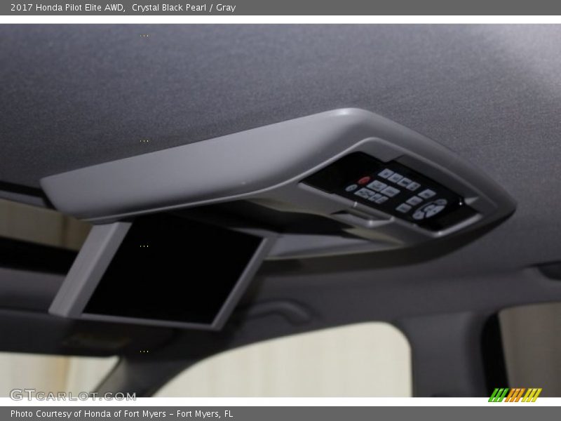 Crystal Black Pearl / Gray 2017 Honda Pilot Elite AWD