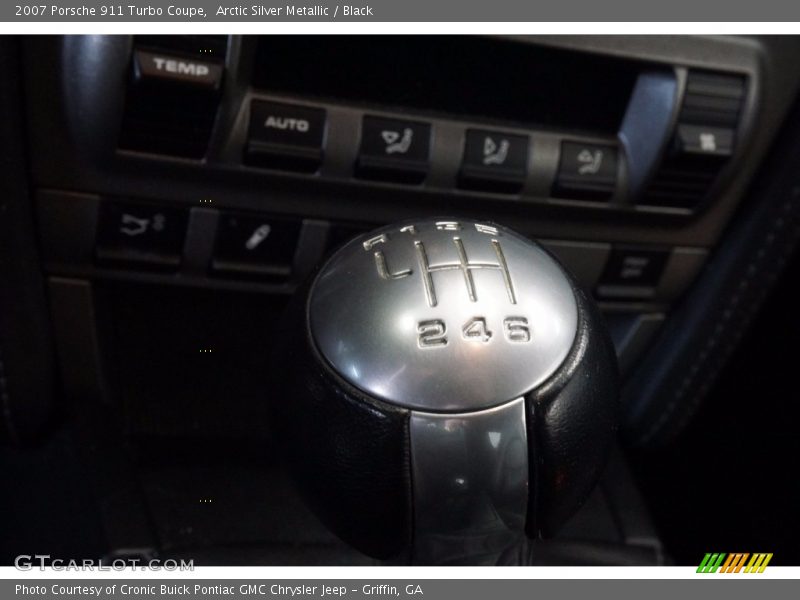 Arctic Silver Metallic / Black 2007 Porsche 911 Turbo Coupe