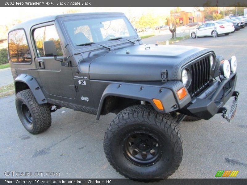 Black / Agate Black 2002 Jeep Wrangler X 4x4