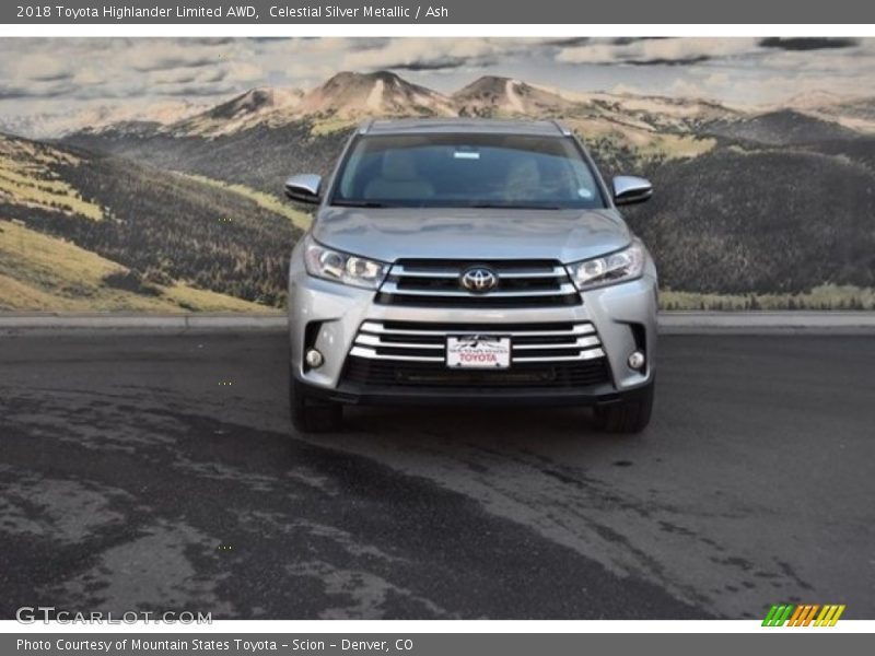 Celestial Silver Metallic / Ash 2018 Toyota Highlander Limited AWD